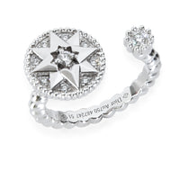 White Gold Diamond Rose Des Vents Ring