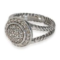 Sterling Silver Diamond Cerise Ring
