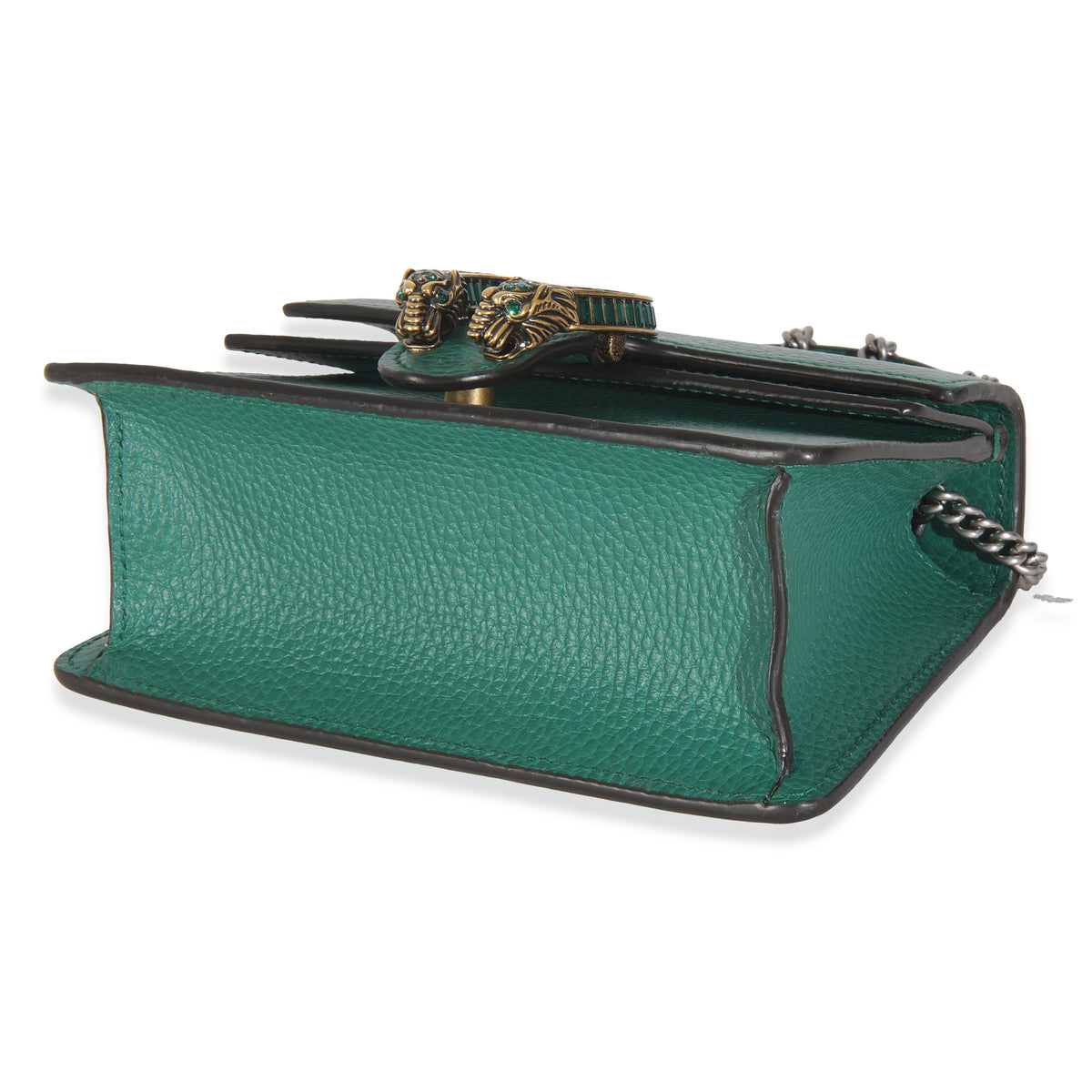 Emerald Dollar Calfskin Crystal Mini Dionysus Top Handle Bag