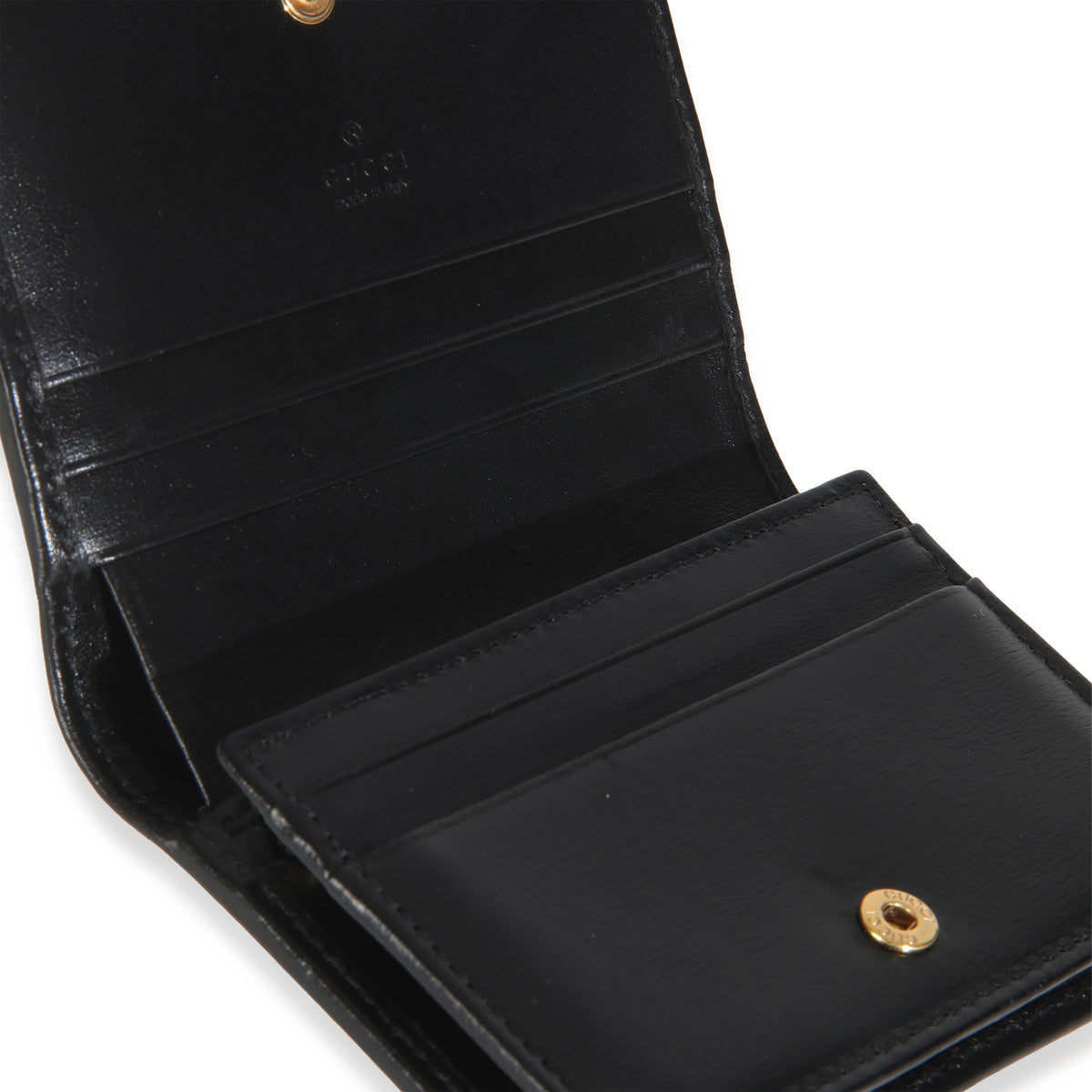 Black Calfskin 1955 Horsebit Card Case Wallet