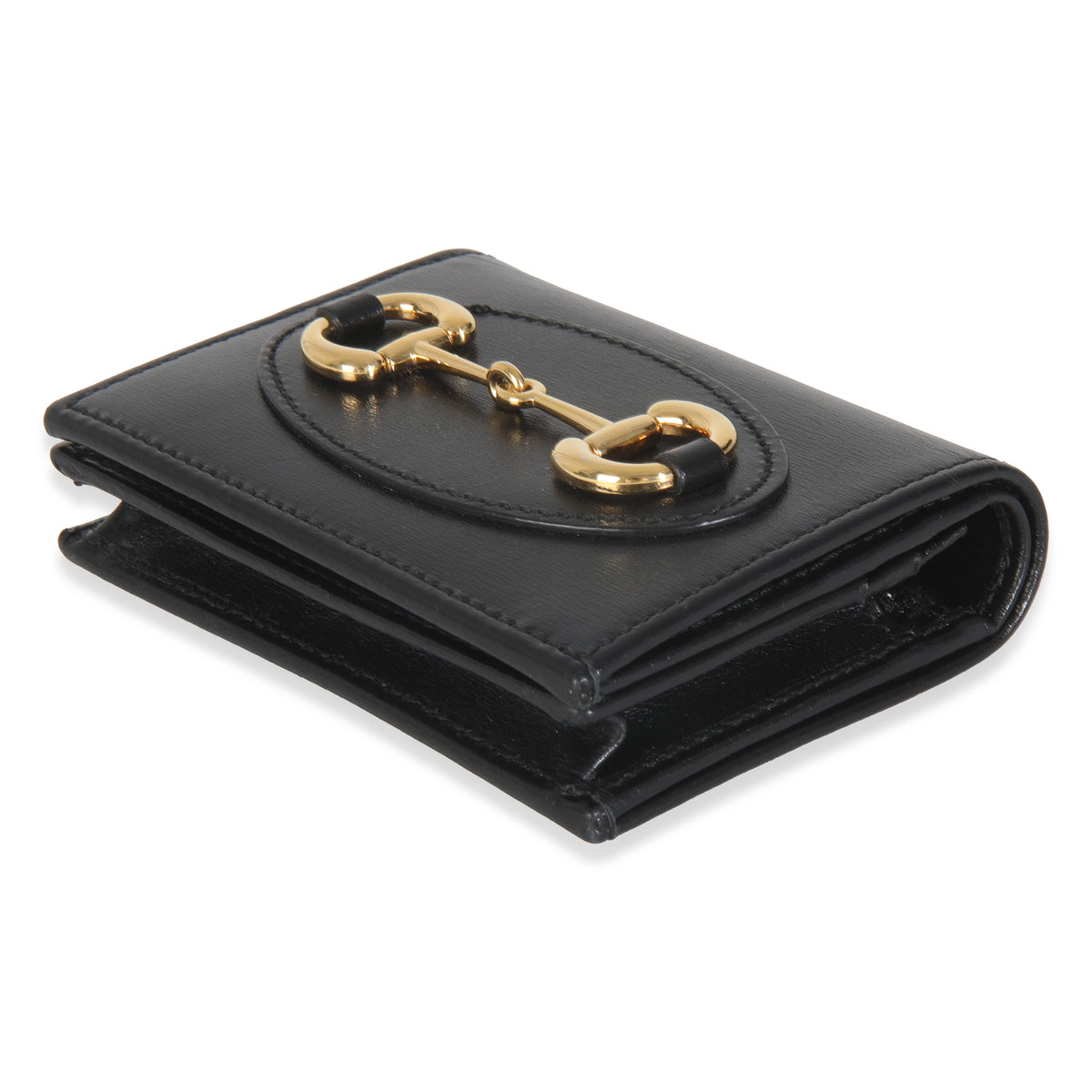 Black Calfskin 1955 Horsebit Card Case Wallet