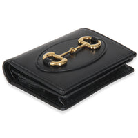 Black Calfskin 1955 Horsebit Card Case Wallet