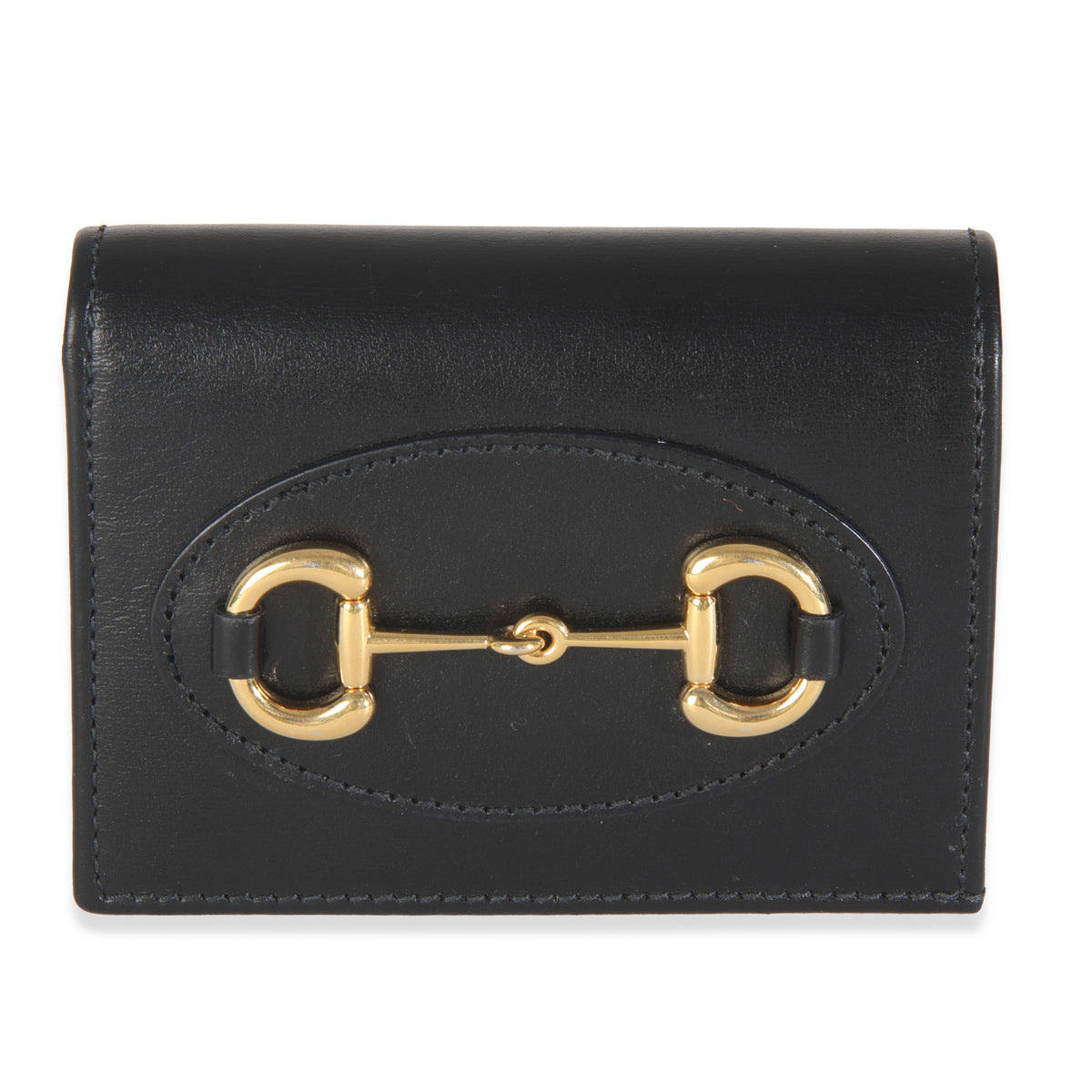 Black Calfskin 1955 Horsebit Card Case Wallet