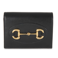 Black Calfskin 1955 Horsebit Card Case Wallet