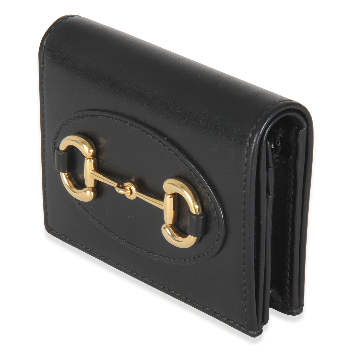 Black Calfskin 1955 Horsebit Card Case Wallet