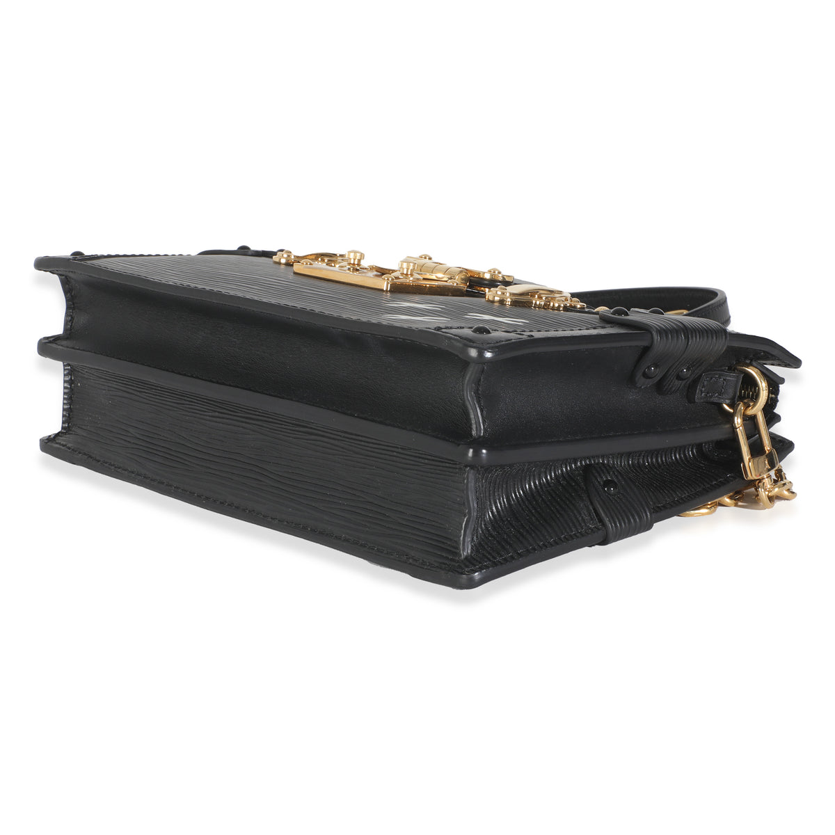 Louis Vuitton Black Epi Leather Trunk Clutch Handbag box
