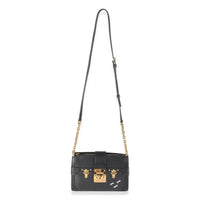 Louis Vuitton Black Epi Leather Trunk Clutch Handbag av
