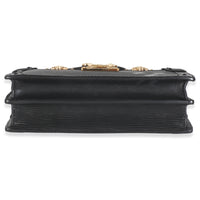 Louis Vuitton Black Epi Leather Trunk Clutch Handbag stamp