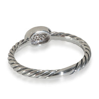 Sterling Silver  Cable Oval Stack Ring