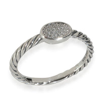 Sterling Silver  Cable Oval Stack Ring