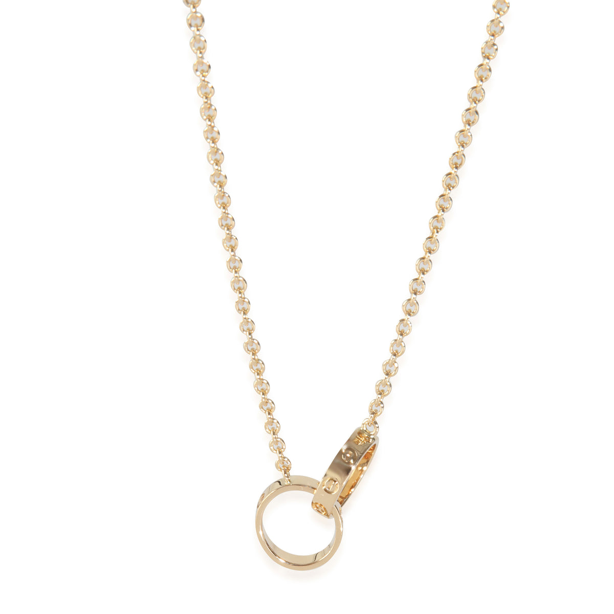 Yellow Gold  Love Necklace