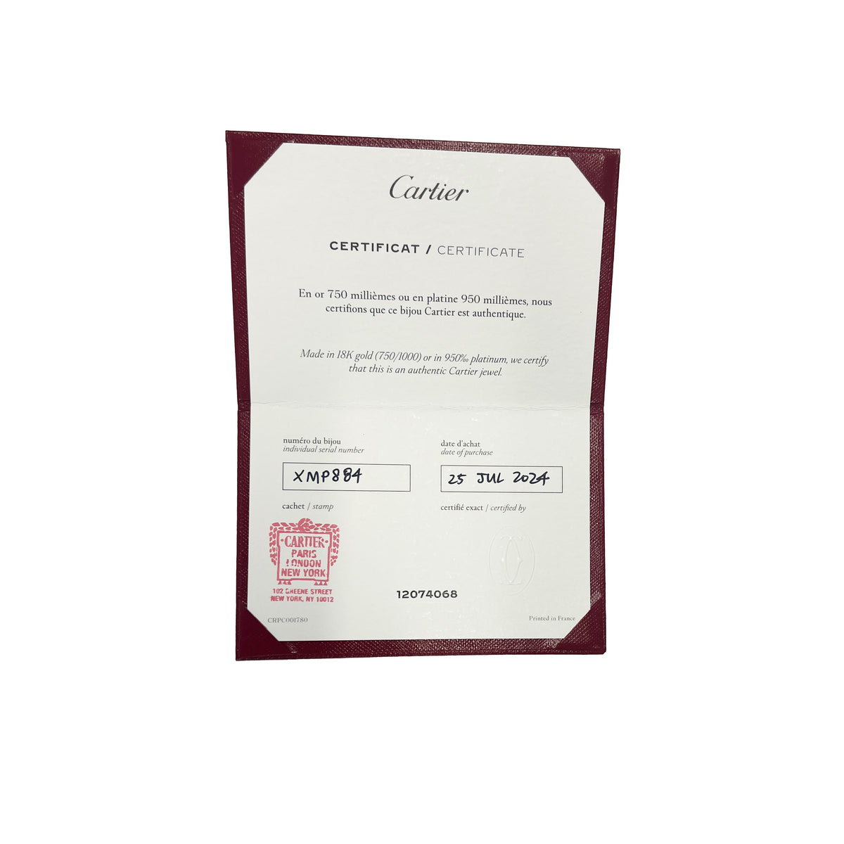 3-Tone Gold  Mini Model Trinity Pendant