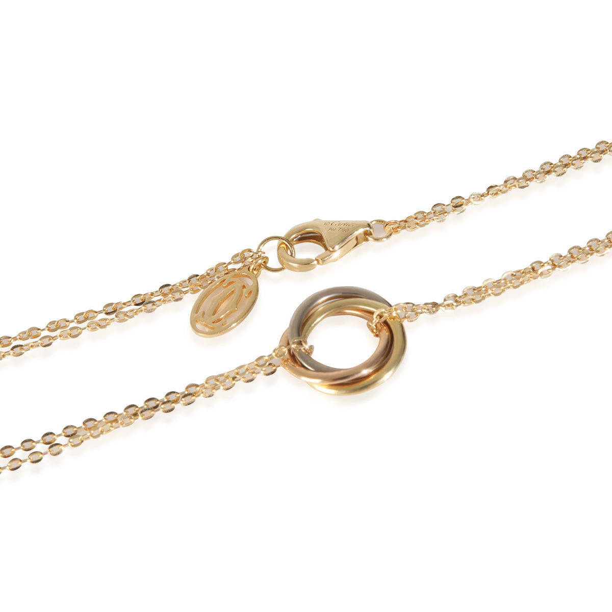 3-Tone Gold  Mini Model Trinity Pendant