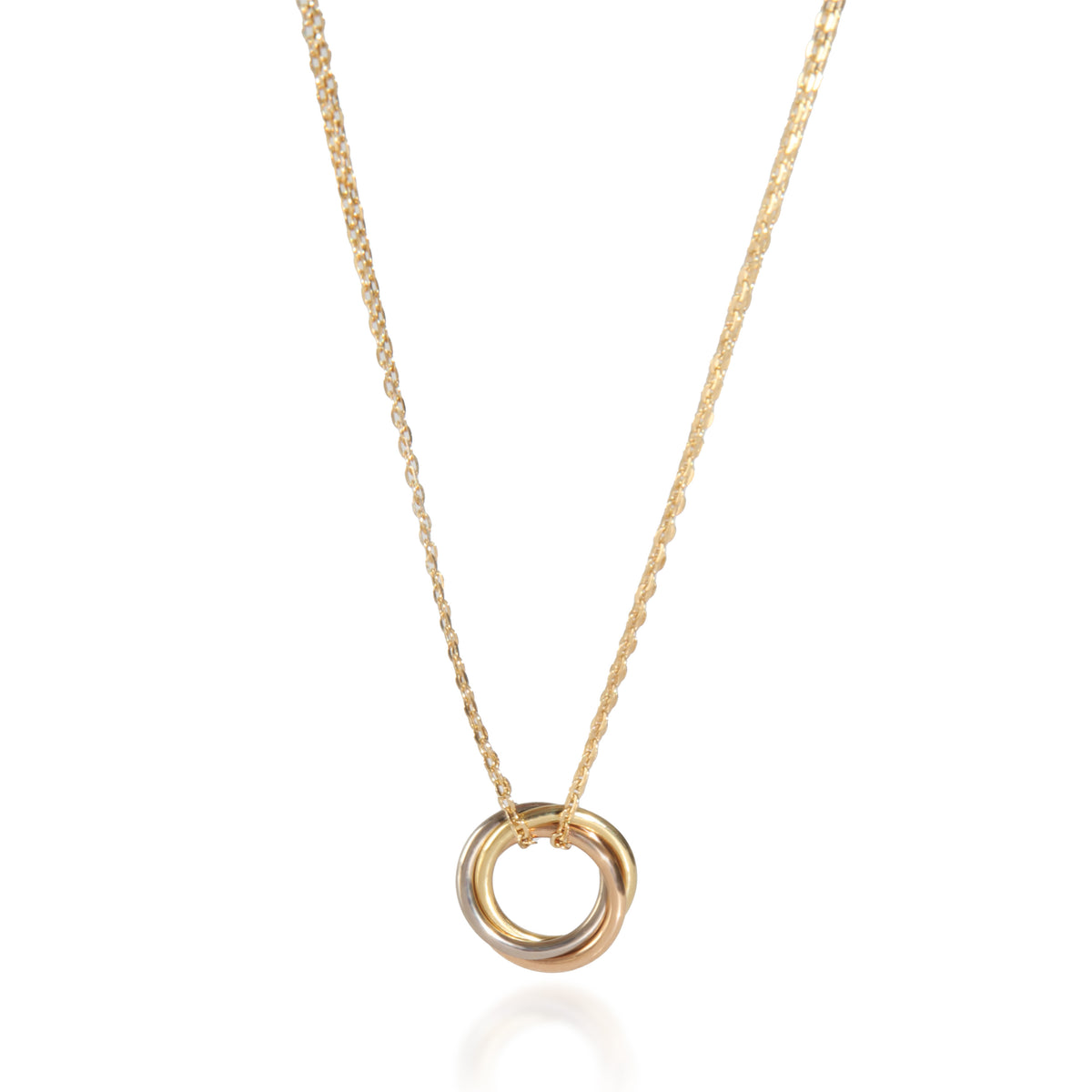 3-Tone Gold  Mini Model Trinity Pendant