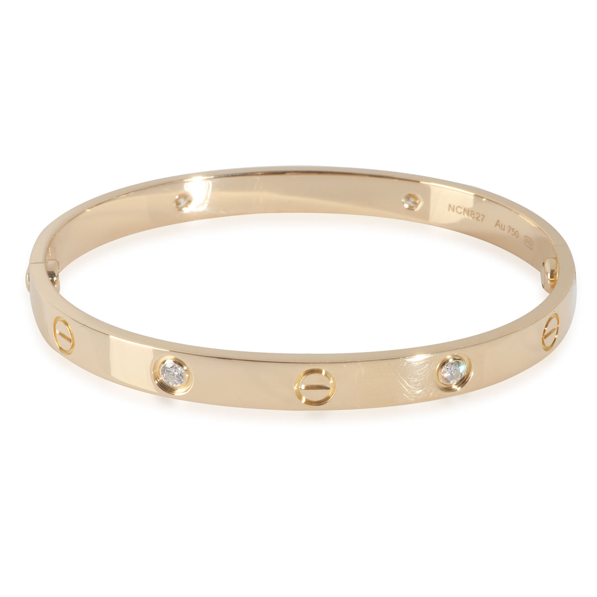Yellow Gold Diamond Love Bracelet