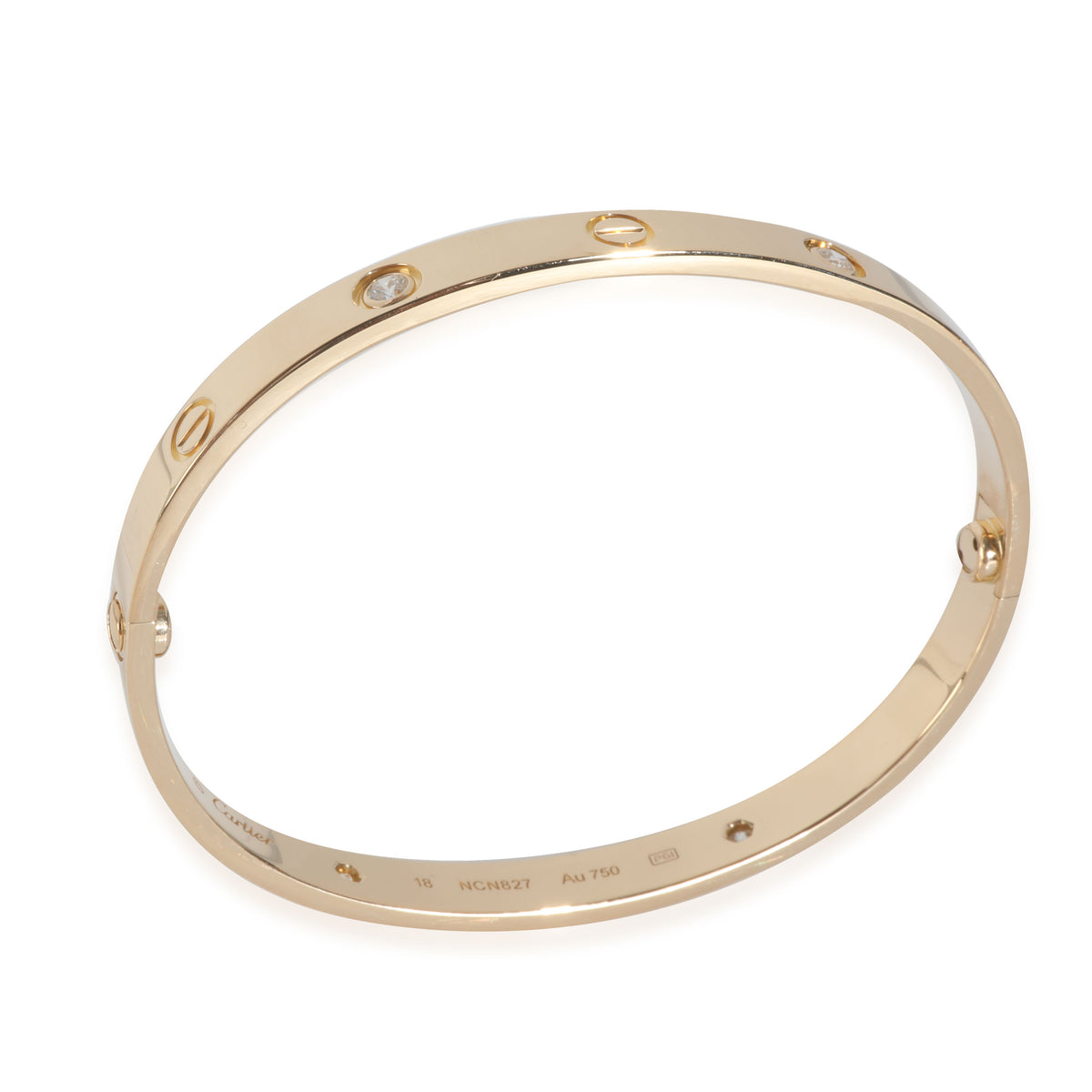 Yellow Gold Diamond Love Bracelet