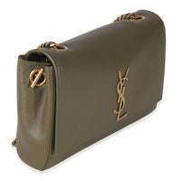 Loden Green Calfskin Suede Small Reversible Kate