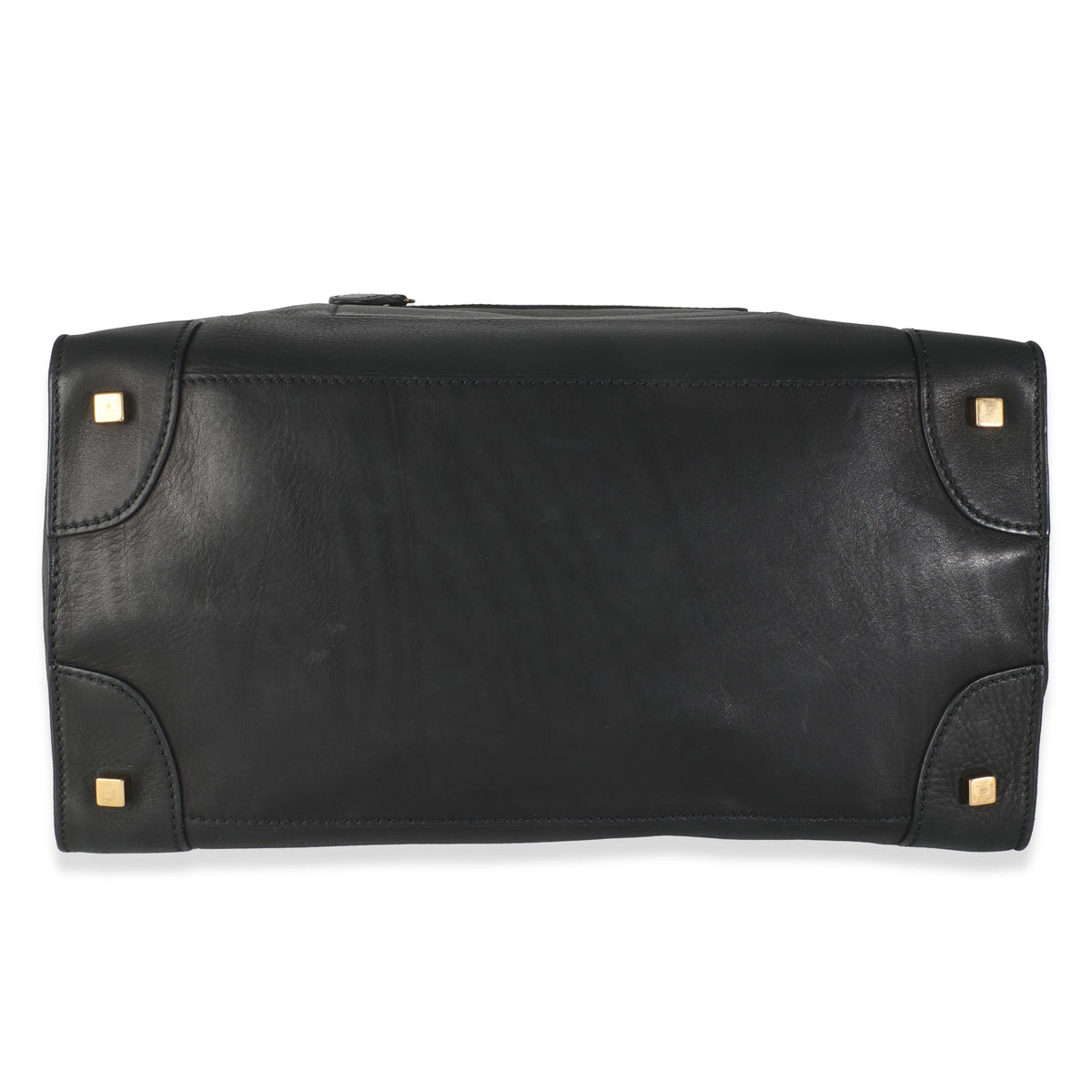 Black Smooth Calfskin Medium Luggage Tote