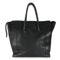 Black Smooth Calfskin Medium Luggage Tote