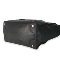 Black Smooth Calfskin Medium Luggage Tote