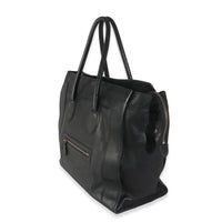 Black Smooth Calfskin Medium Luggage Tote