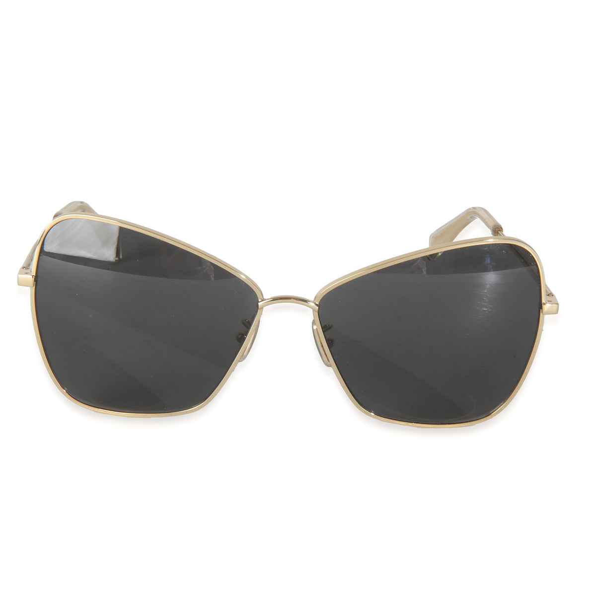 Gold Metal Butterfly Frame Sunglasses