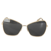Gold Metal Butterfly Frame Sunglasses