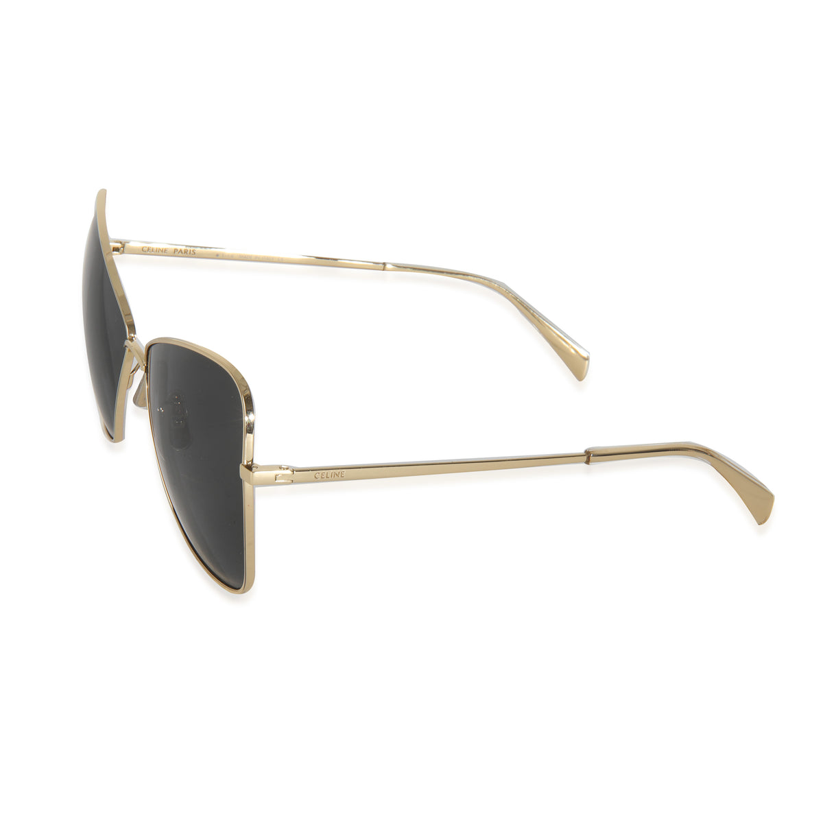Gold Metal Butterfly Frame Sunglasses