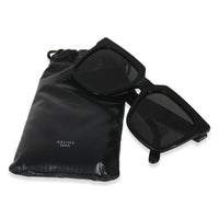 Black Acetate Square Frame Sunglasses