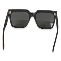 Black Acetate Square Frame Sunglasses