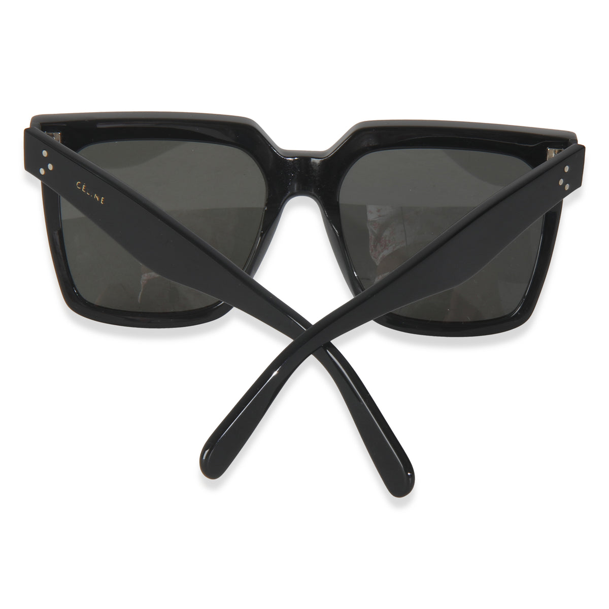 Black Acetate Square Frame Sunglasses