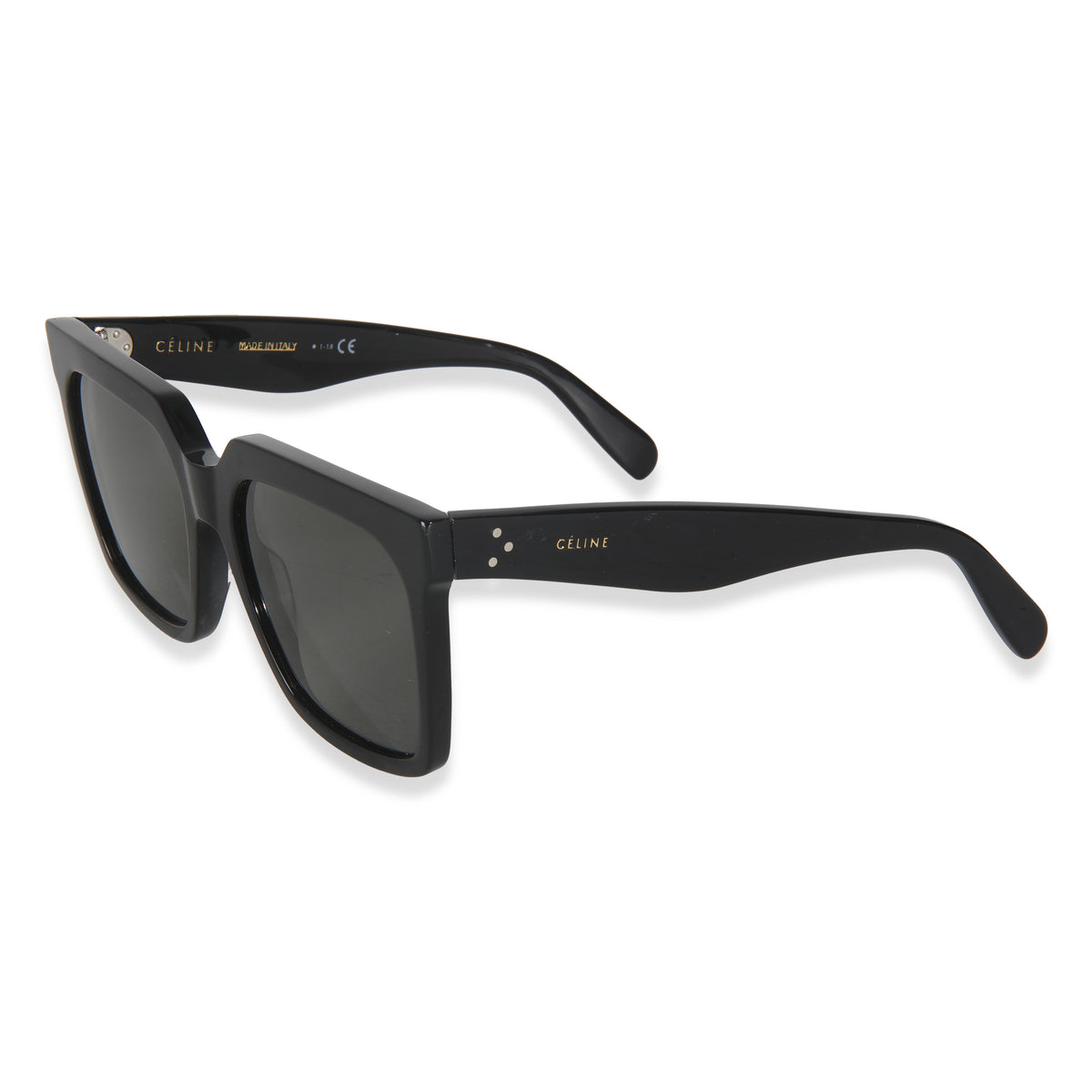 Black Acetate Square Frame Sunglasses