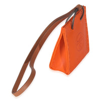 Feu Gold Milo Lambskin Swift Shopping Bag Charm