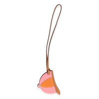 Hermès Naturel Sable Rose D'ete Abricot Swift Paddock Bombe Bag Charm fv