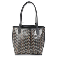 Black Goyardine Canvas Mini Anjou