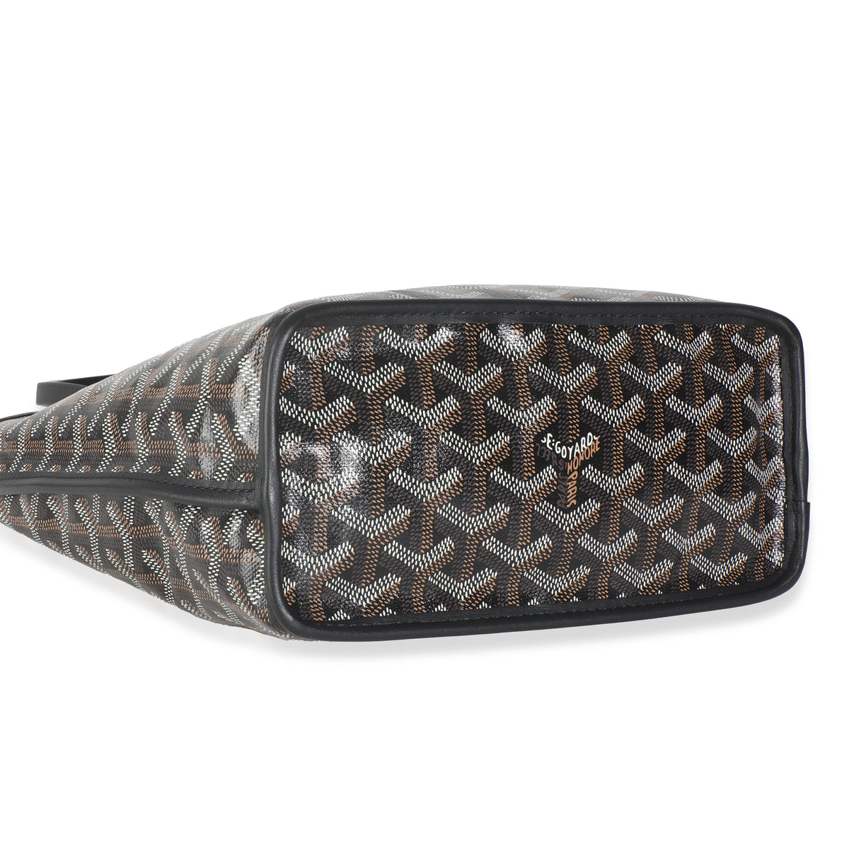 Black Goyardine Canvas Mini Anjou