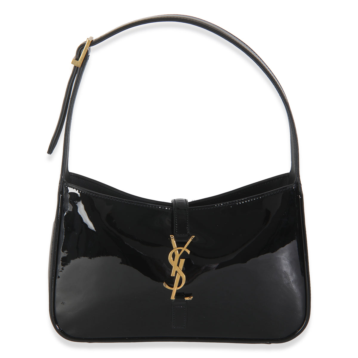 Black Patent Le 5 a 7 Hobo