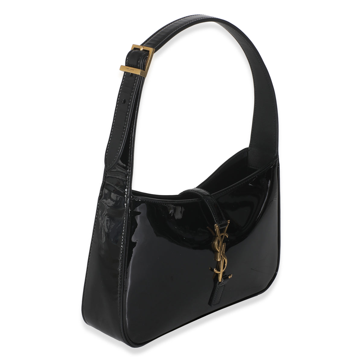Black Patent Le 5 a 7 Hobo