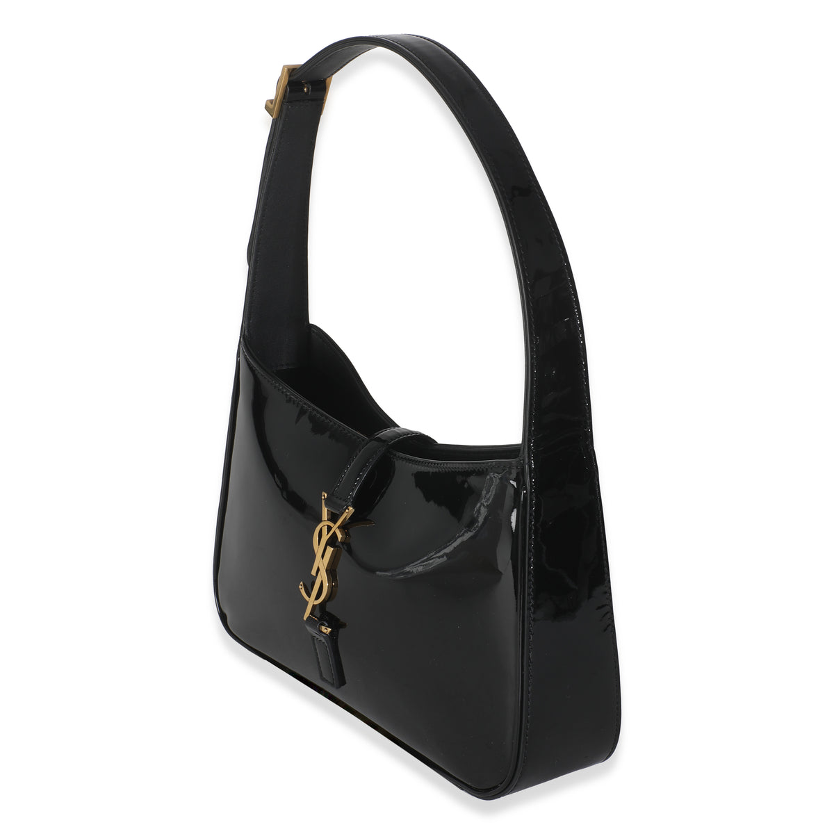 Black Patent Le 5 a 7 Hobo