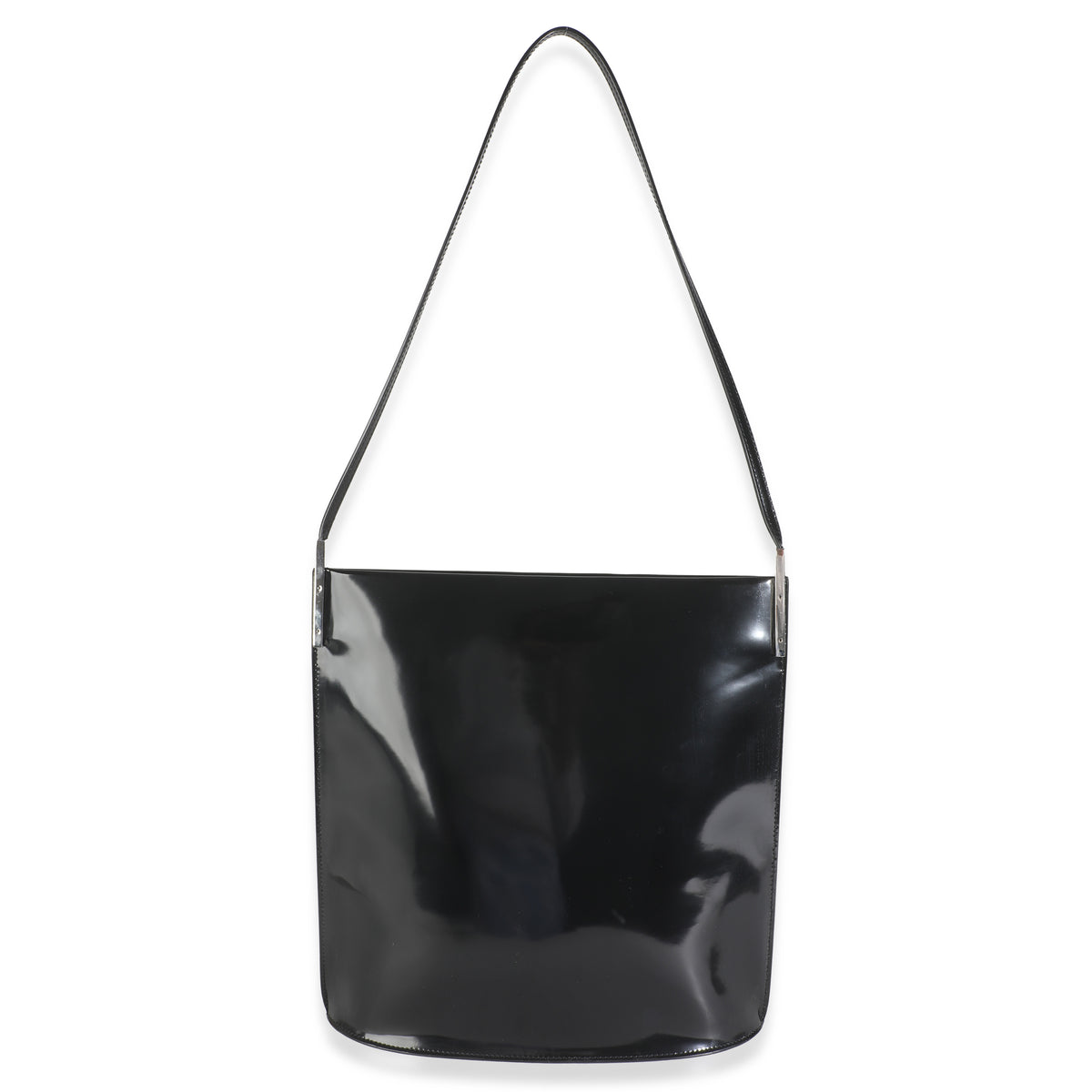 Black Patent Large Suzanne Shoulder Bag