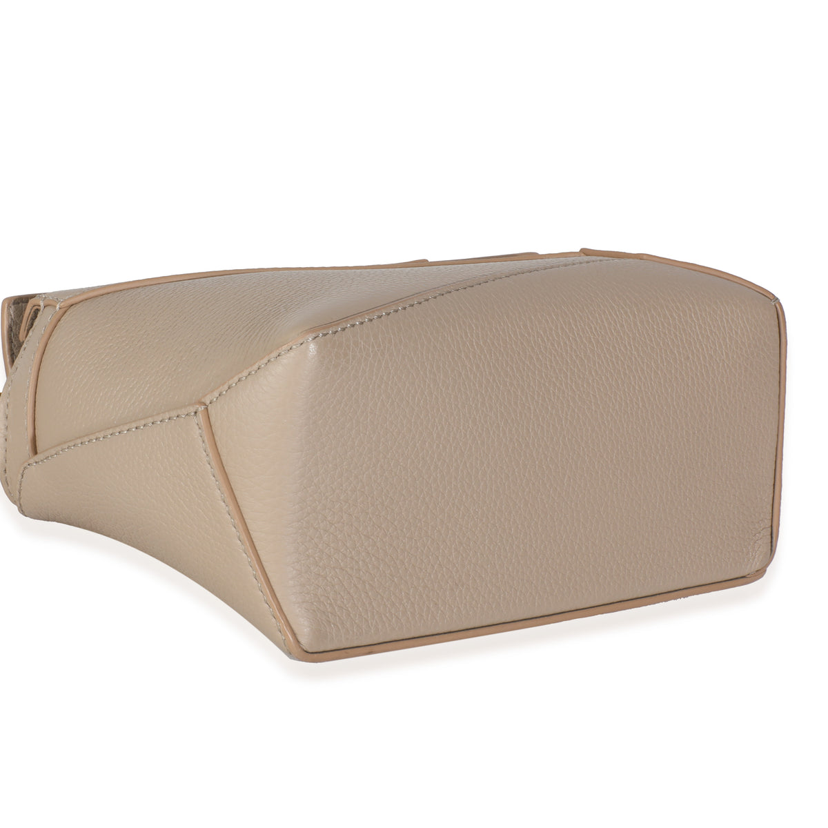 Sand Calfskin Mini Puzzle Edge Bag