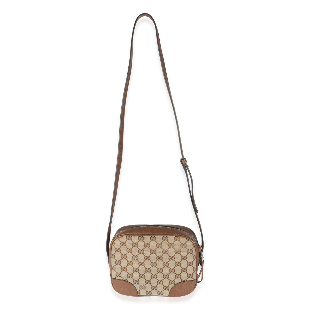 Beige Tobacco GG Canvas Mini Bree Messenger Bag
