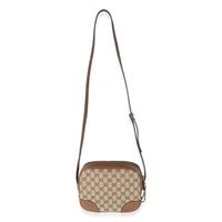 Beige Tobacco GG Canvas Mini Bree Messenger Bag