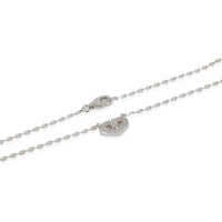 White Gold Diamond C de Cartier Heart Necklace