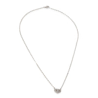 White Gold Diamond C de Cartier Heart Necklace