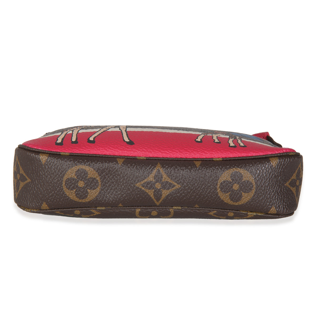 Christmas Animation Monogram Canvas Mini Pochette Accessoires