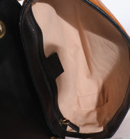 Gucci Cognac Calfskin Matelasse Diagonal Small Torchon GG Marmont Shoulder Bag Handbag ad2