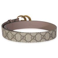 Beige GG Supreme Canvas Interlocking G Belt 70/28