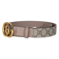 Beige GG Supreme Canvas Interlocking G Belt 70/28