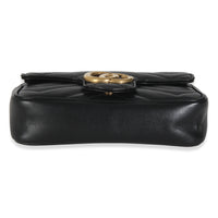 Black Calfskin GG Super Mini Marmont
